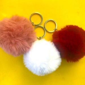 Puffball key chains